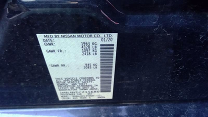 Used 2020 Nissan Altima 2.5 S Driver Side Engine Mount OEM 2.5L