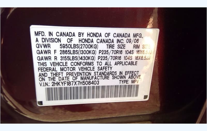 2005-2008 Honda Pilot OEM Throttle Body Assembly 3.5L V6 337-61003