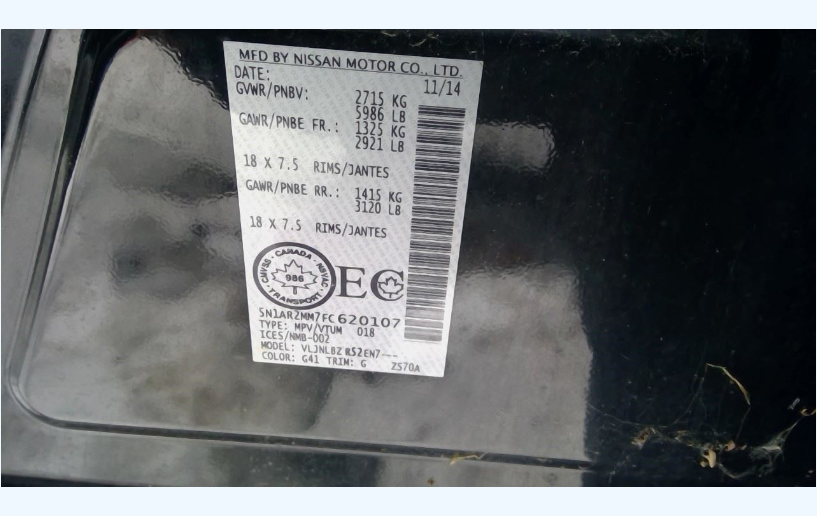 Used 2015-2016 Infiniti QX60 / Nissan Pathfinder 3.5L VQ35DE Engine – 118,235 Miles
