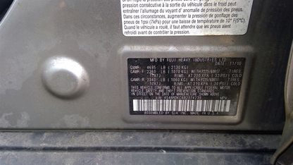 OEM Used Instrument Cluster Speedometer – 171,000 Miles – 2011 Subaru Legacy Outback Wagon 3.6L AT MPH – Part # 85021AJ16A
