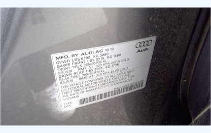 OEM Used Instrument Cluster Speedometer – 2011 Audi Q7 MPH – ID 4L0920983CX