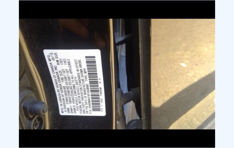 2015-2016 Honda CR-V Right Passenger Side Upper Tail Light OEM 34170T1WA01 Used
