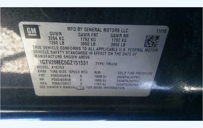 2015-2020 GM Transfer Case Control Module 84219971 TCCM Canyon Colorado Silverado Sierra Tahoe 126K Miles