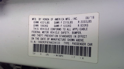 OEM Used Instrument Cluster Speedometer – 82,000 Miles – 2013-2017 Honda Accord EX-L Sedan 2.4L (MPH)