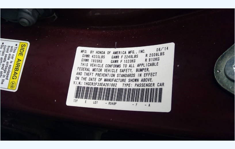 Used 2013–2015 Honda Accord LX 16x7 Alloy Wheel — 5 Double Spoke / 10 Spoke — Gray Inlay — TPMS — OEM 42700T2AA71