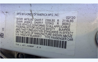 Used OEM Engine Control Module (ECM/ECU) – 2020 Honda Accord 1.5L Turbo Sport
