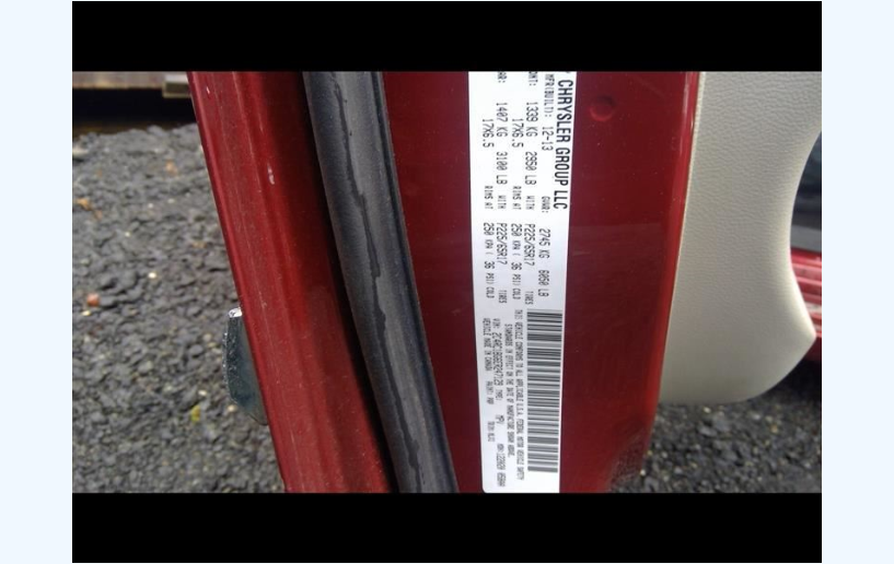 2011-2016 Chrysler Town & Country Left Driver Side Tail Light OEM 5182531AE Used